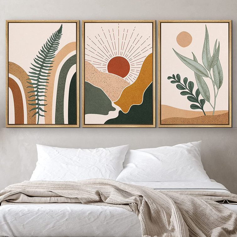 3 piece discount boho wall art